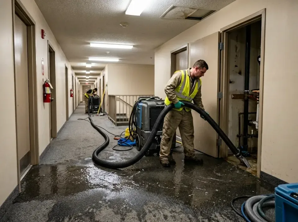 multi-unit-apartment-hallway-f-005 — frequently asked questions, Emergency Burst Pipe Water Extraction & Removal in Drum Poi…